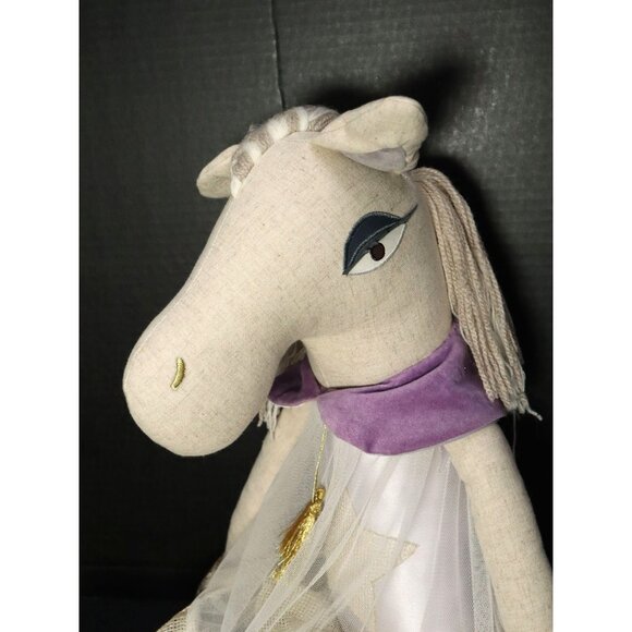 Pottery Barn Kids Everly Tan Linen Horse 28" DESIGNER DOLL Stuffed Animal 2015 - Picture 7 of 11